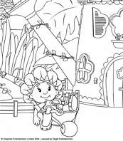 coloriage fifi des floramis dans sa brouette